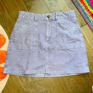 Lavender corduroy skirt